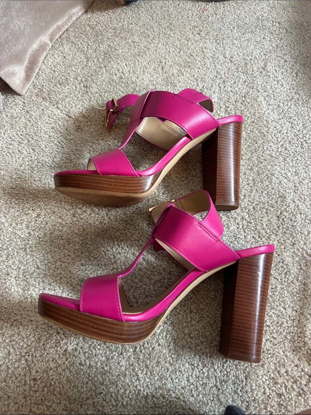 Michael Kors Becker block platform heels